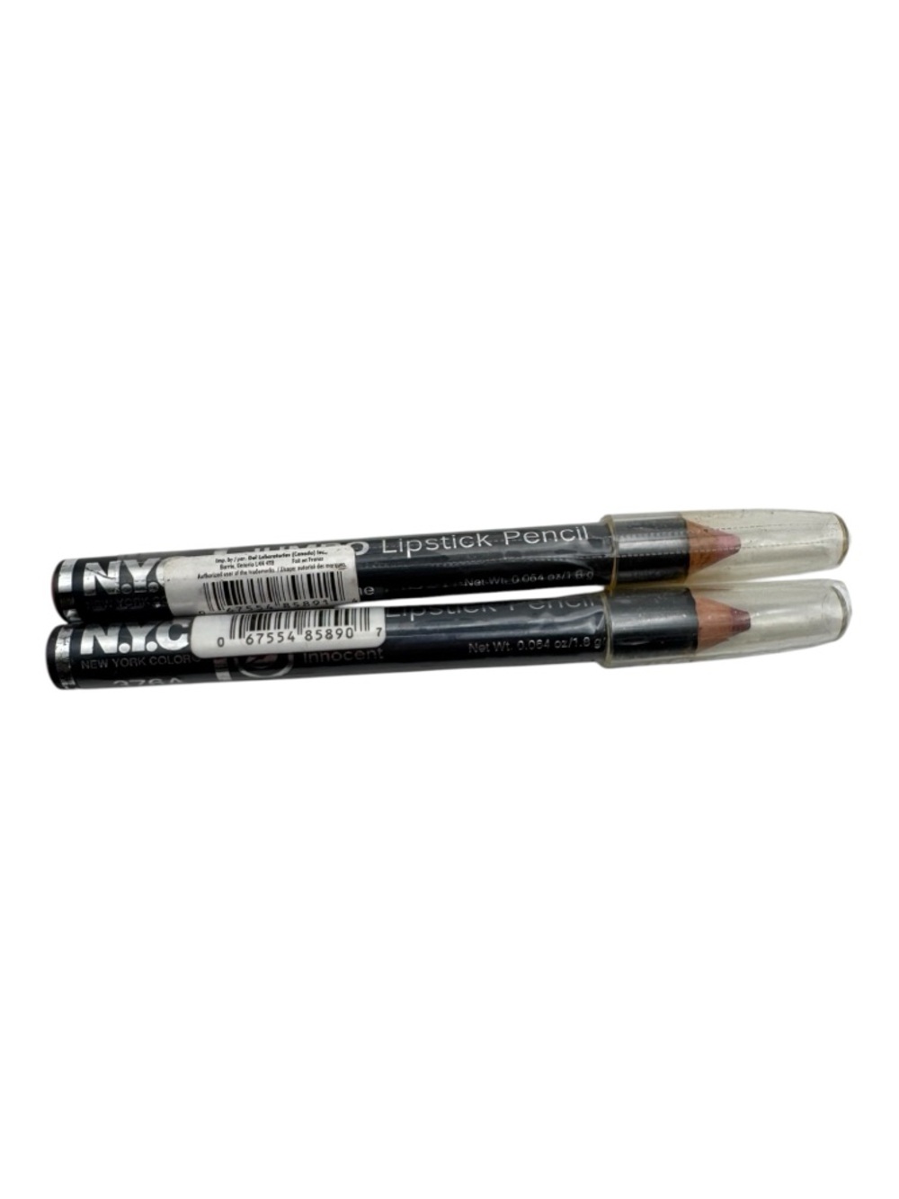 NYC New York Color Jumbo Lipstick Pencil Lot of 2 Innocent‎ 376A 1.8g